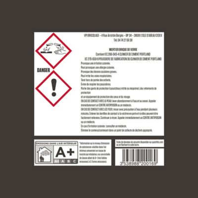 Mortier montage brique de verre 12kg