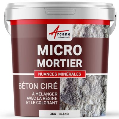 Mortier pour béton ciré - MICRO-MORTIER BETON CIRE  - 3 kg - ARCANE INDUSTRIES