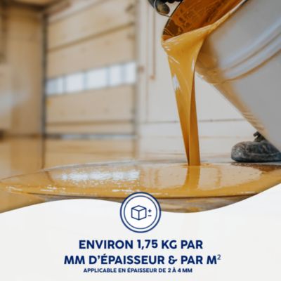 Mortier époxy coloré autolissant pour sols Kit de 10 Kg Bleu Piscine RAL 220 80 20 - MORTI75 - MATPRO