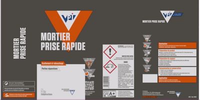 Mortier prise Rapide VPI 5kg scellement et rebouchage