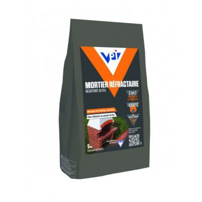 Mortier réfractaire VPI 5kg résistant au feu
