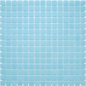 MOSAÏQUE BLEU 1 PLAQUE 32,7 x 32,7 CM CASA LINEA