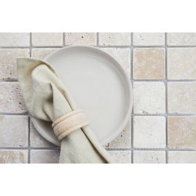 Mosaïque en Travertin Gamme Premium Puces Carre 4.8 cm Plaque de l.31 x L.31 (1 pièces)