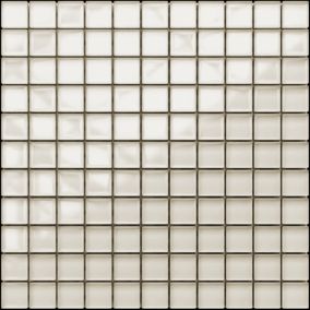 Mosaïque en verre sur filet pour salle de bain ou cuisine 30 cm x 30 cm - Condensed milk