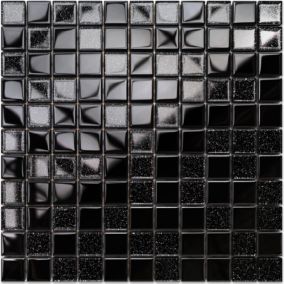 Mosaïque en verre sur filet pour salle de bain ou cuisine 30 cm x 30 cm - Obsession