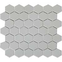 Mosaïque gris clair 30x30cm Plain