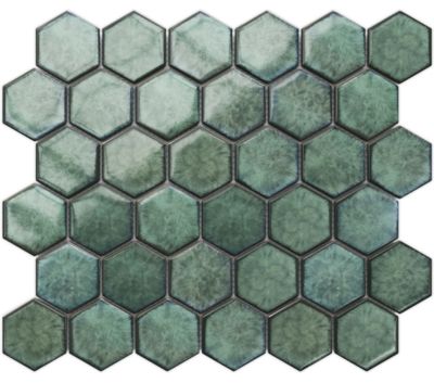 Mosaïque sur résille pour salle de bain et cuisine en céramique 29.7 cm x 26.2 cm - Nori hive