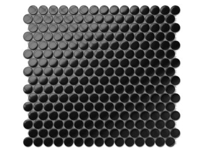 Mosaïque sur résille pour salle de bain et cuisine en céramique 31.7 cm x 29.3 cm- Black dots