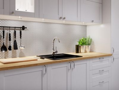 Mosaïque Murale Verre Translucide Noir – Design Red Dot – 1 Plaque 68-0305_b Pour Cuisine Ou Salle De Bain