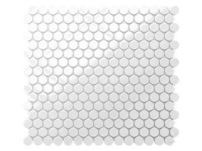 Mosaïque sur résille pour salle de bain et cuisine en céramique 31.7 cm x 29.3 cm - Snowballs