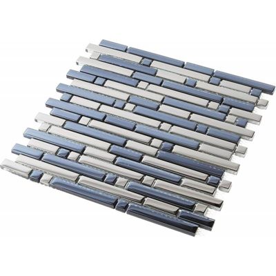 Mosaïque Verre - Chrome - Barrettes
