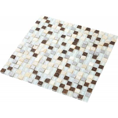 Mosaïque Verre / Pierre - Nacre - 1.5 x 1.5 cm