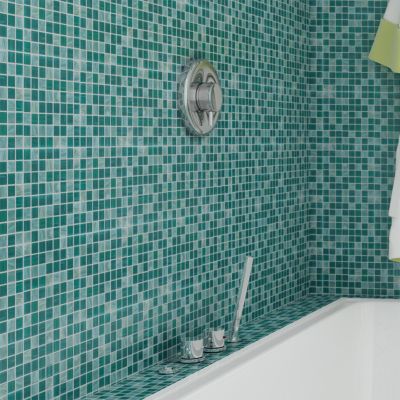 Mosaïque Vert Salle de Bain et Cuisine Multi Teal 32,7x32,7 cm Intérieur & Extérieur