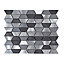 Mosaique aluminium Dana argent L. 29 x l. 29 cm Mat Inter