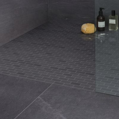 Mosaïque anthracite 30x30cm Slate GoodHome