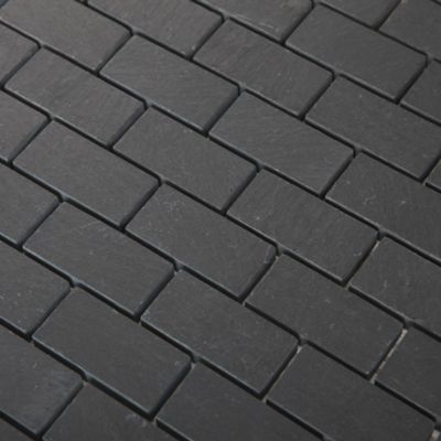 Mosaïque anthracite 30x30cm Slate GoodHome