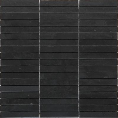 Mosaïque En Verre Recyclé Noir Anthracite 360-03_f - 10 Plaques Rectangles