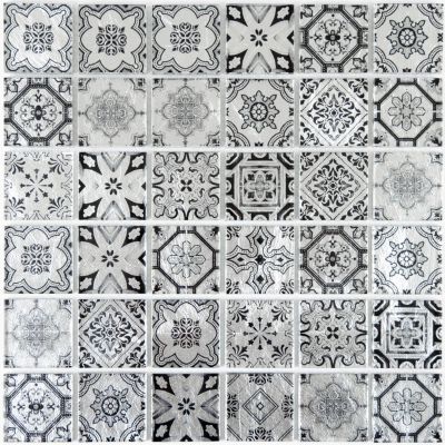 MOSAIQUE ARABESQUE GRIS 1 PLAQUE 30,5 x 30,5 CM CASA LINEA