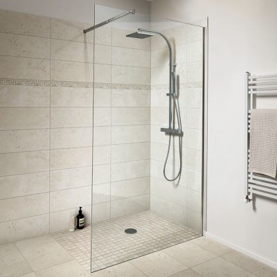 Mosaïque beige 30,5x30,5cm Travertino pierre naturelle