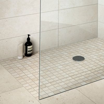Mosaïque beige 30,5x30,5cm Travertino pierre naturelle