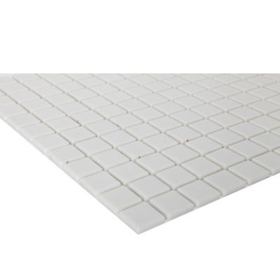 Mosaïque blanc 30x30cm Plain carré GoodHome