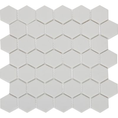 Mosaïque blanc 30x30cm Plain GoodHome
