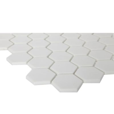 Mosaïque blanc 30x30cm Plain GoodHome