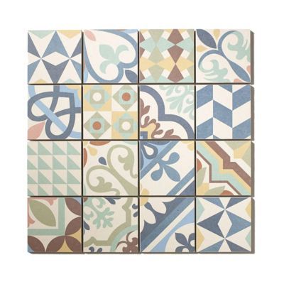 Mosaïque carreaux de ciment multico 30 x 30 cm