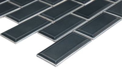 Mosaïque céramique bleu L. 29,3 x l. 28,8 cm GoodHome