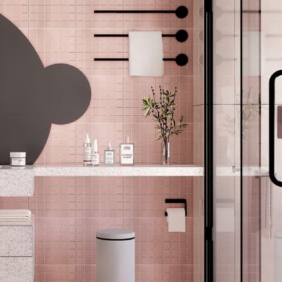 Mosaïque céramique Elko rose L. 30,3 x l. 30,3 cm GoodHome