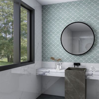Mosaïque céramique gris L. 25,9 x l. 27,3 cm GoodHome