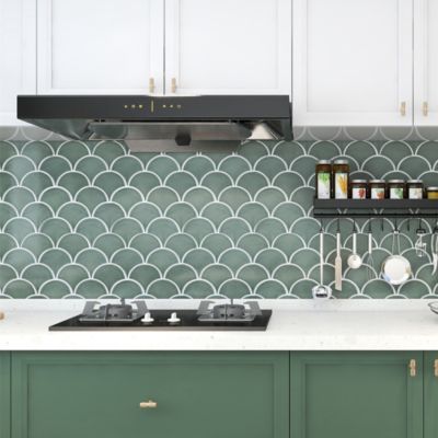 Mosaïque céramique gris L. 25,9 x l. 27,3 cm GoodHome