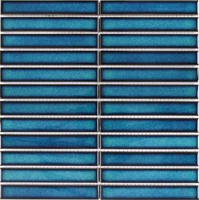Mosaïque céramique Luisa bleu L. 29,8 x l. 29,5 cm GoodHome