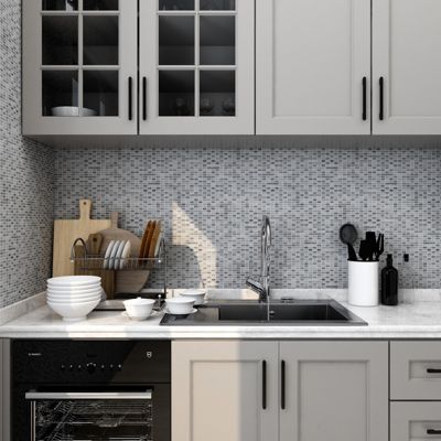 Mosaïque Crillo gris 30 x 30 cm GoodHome