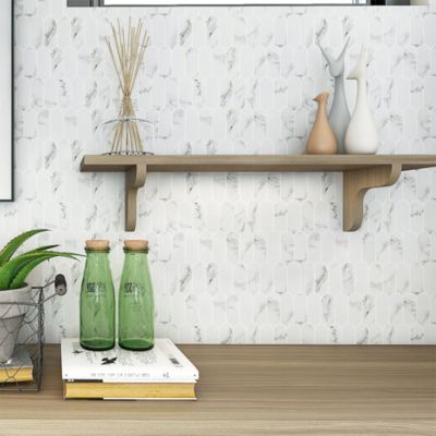 Mosaïque En Verre Recyclé MOSANI – Blanc Métallique Effet 3D, 315x315 Mm, Résiste Au Gel, Pour Mur Ou Cuisine