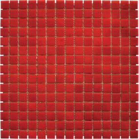 MOSAIQUE DECORATION ROUGE TRAME PAPIER 1 PLAQUE 32,7 x 32,7 CM CASA LINEA