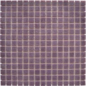 MOSAIQUE DECORATION VIOLET B73 TRAME PAPIER 1 PLAQUE 32,7 x 32,7 CM CASA LINEA