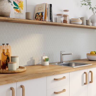 Mosaïque gris chaud 30x30cm Plain GoodHome