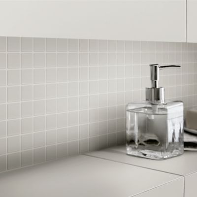 Mosaïque gris chaud 30x30cm Plain