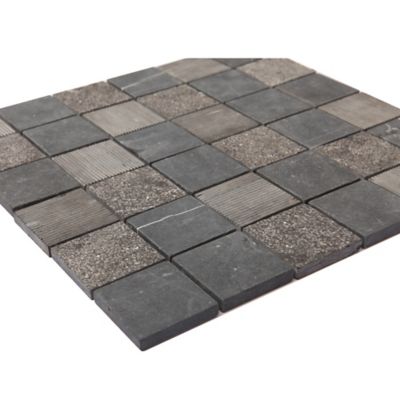 Mosaïque gris clair 30x30cm Blue stone carré