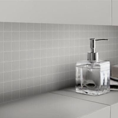 Mosaïque gris clair 30x30cm Plain carré