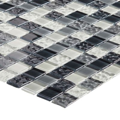 Mosaïque gris et blanc 30 x 30 cm Calabria