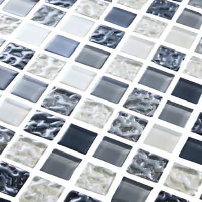 Mosaïque gris et blanc 30 x 30 cm Calabria
