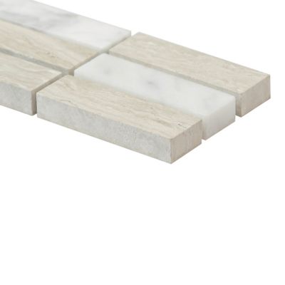 Mosaïque Kashta beige 7,5 x 30 cm GoodHome