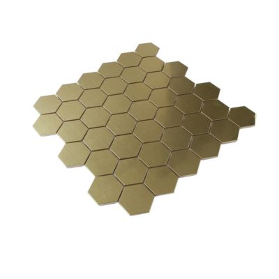 Mosaïque laiton doré 30x30cm Albena GoodHome