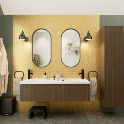 Mosaïque laiton doré 30x30cm Albena GoodHome