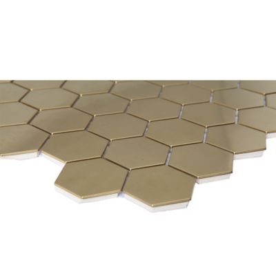 Mosaïque laiton doré 30x30cm Albena GoodHome