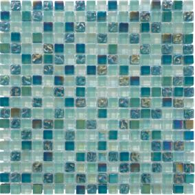 MOSAIQUE LES ANTIQUES NACRE VERT 1 PLAQUE 30 x 30 CM CASA LINEA