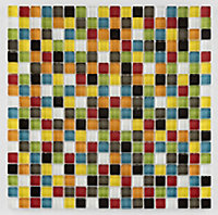 Mosaïque multi-couleur 1,5 x1,5 cm Lana verre