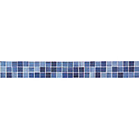 Mosaïque mur bleue 29,6 x 29,6 cm Extravaganza